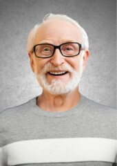 18 グレーボーダーニット