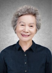 32 紺色麻シャツ