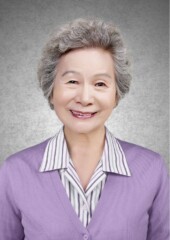 40 藤色カーディガンとシャツ